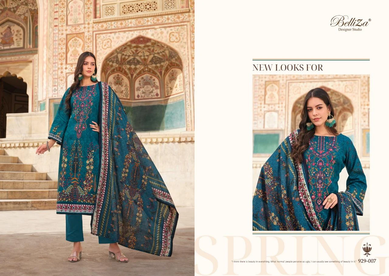 Belliza Designer Naira Vol 56 Pure Cotton Digital Prints Wholesale Pakistani Print Salwar Suit Catalog — Wholesale Pakistani Suits, Belliza Designer wholesale from Surat - Gallery Image 7